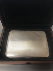 Sterling Silver Cigarette Case Chester 1938