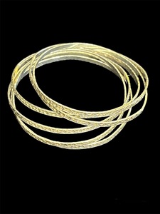 6 Sterling Silver Thin Bangles